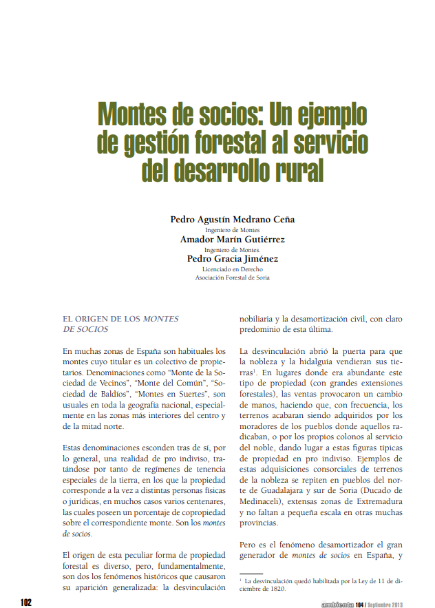 Montes de socios