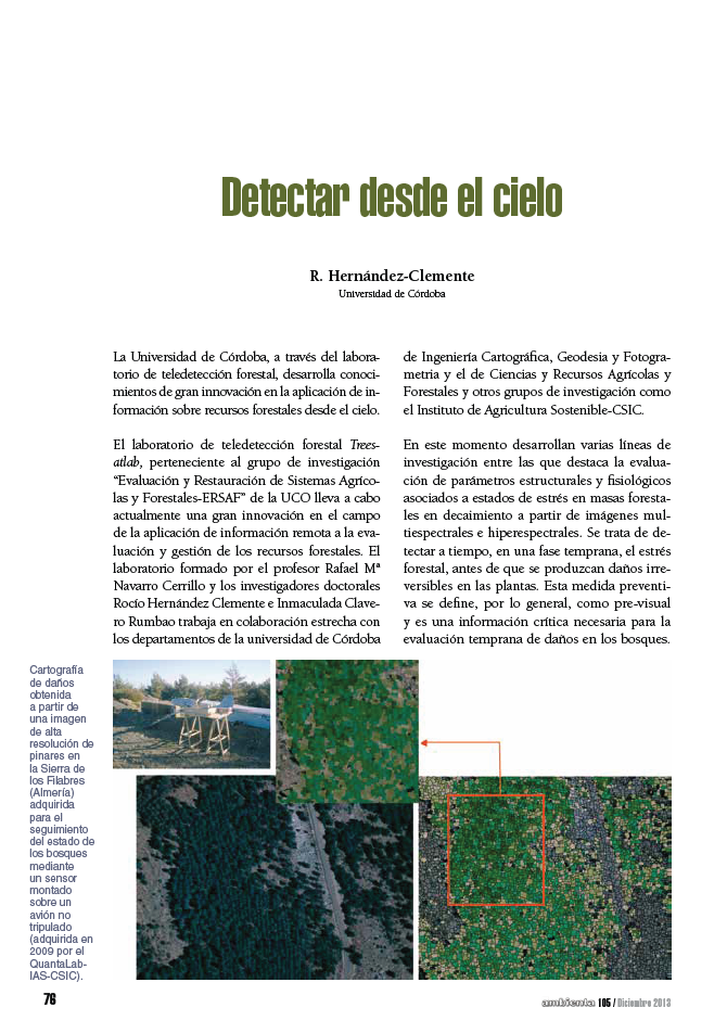 Detectar desde el cielo