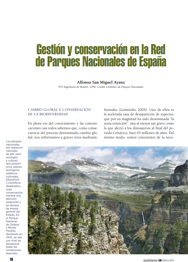 Gestión y conservación en la Red de Parques Nacionales