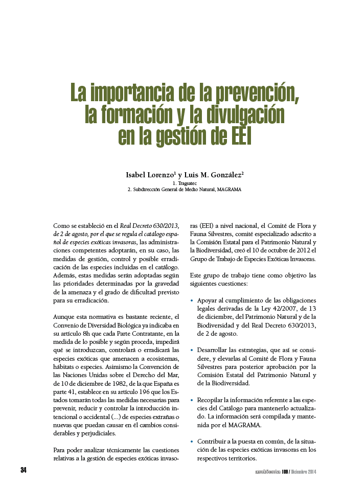 La importancia de la prevención, la formación y la divulgación en la gestión de EEI