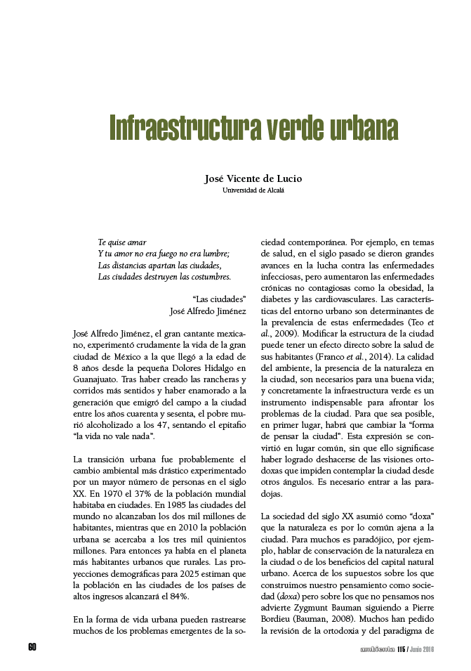 Infraestructura verde urbana