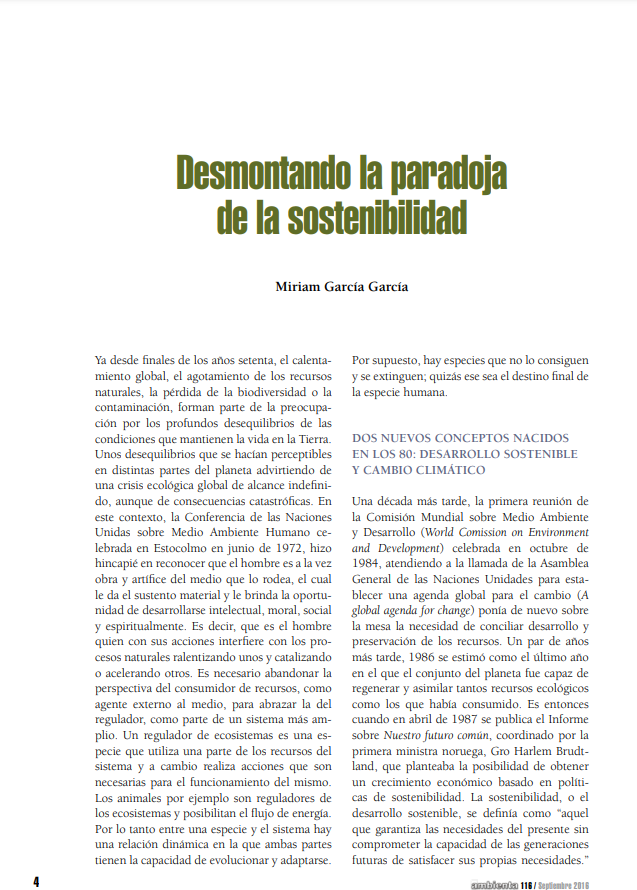 Desmontando la paradoja de la sostenibilidad