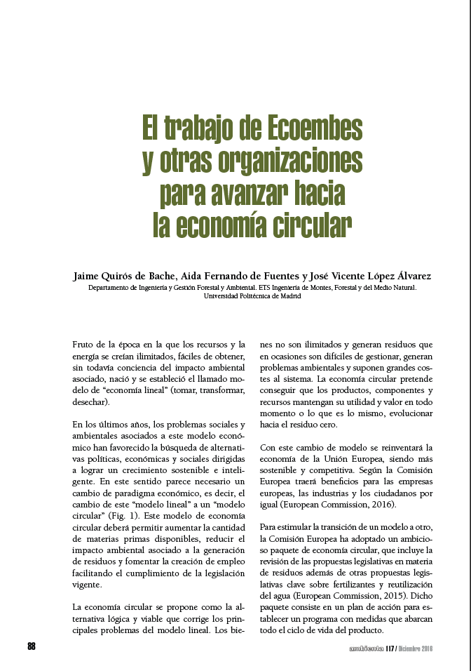 El trabajo de Ecoembes y otras organizaciones para avanzar hacia la economía circular