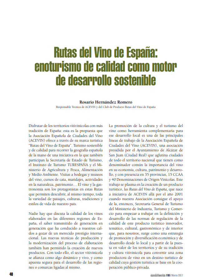 Ruta del Vino en España