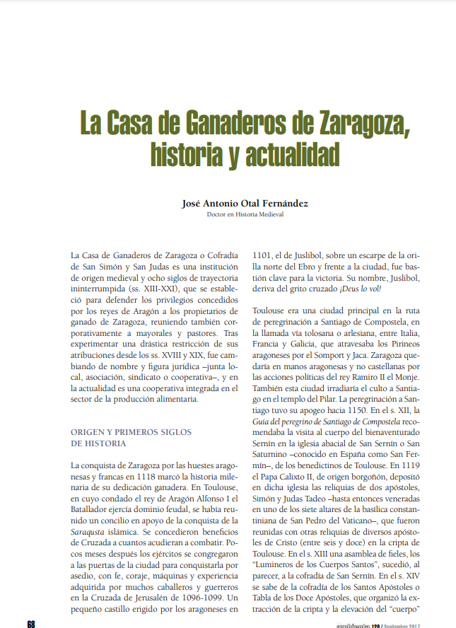 La Casa de Ganaderos de Zaragoza