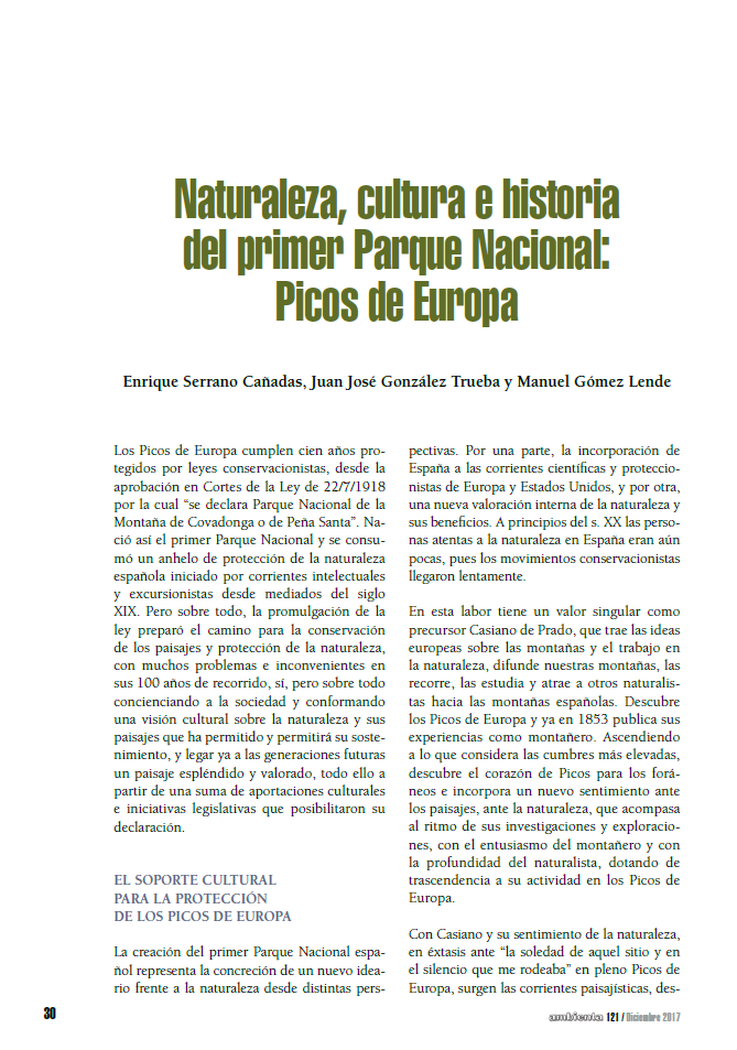 Naturaleza, cultura e historia del primer Parque Nacional: Picos de Europa