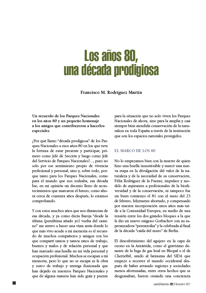 Los años 80, una década prodigiosa