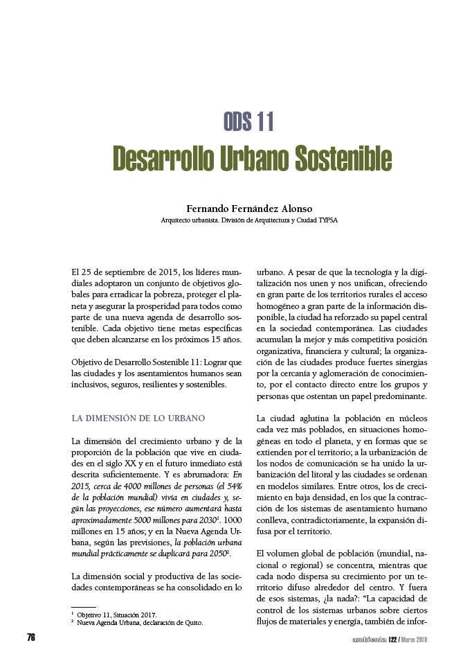 Desarrollo Urbano Sostenible