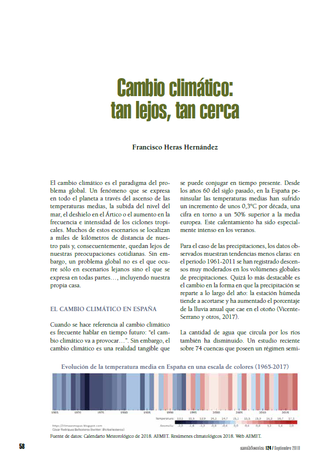 Cambio climático: tan lejos, tan cerca