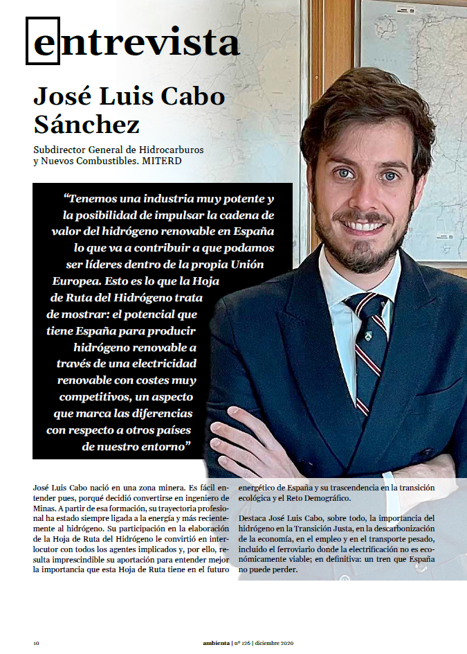 Entrevista: José Luis Cabo. Subdirector General de Hidrocarburos y Nuevos Combustibles