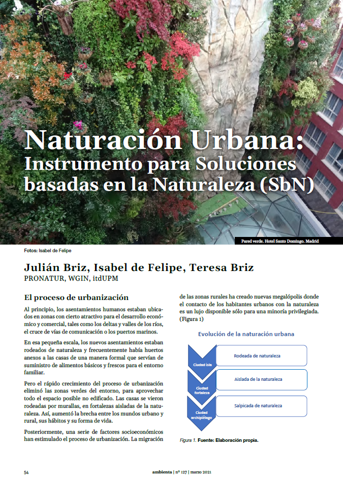 Naturación Urbana: Instrumento para Soluciones basadas en la Naturaleza
