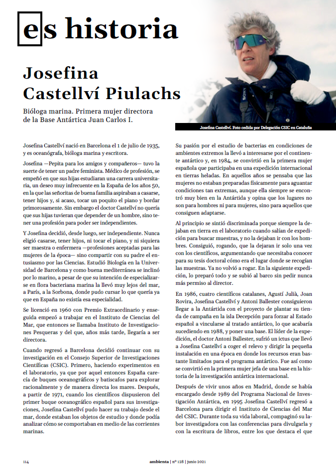 Es Historia. Josefina Castellví Piulachs