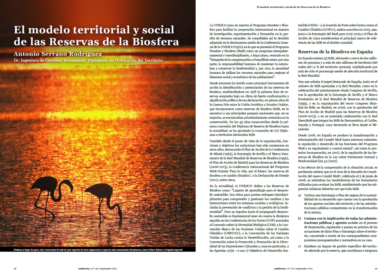 Modelo territorial y social de las Reservas de la Biosfera