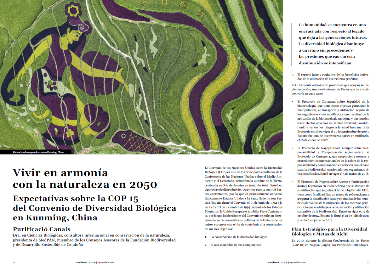 Expectativas sobre la COP15 del Convenio de Diversidad Biológica