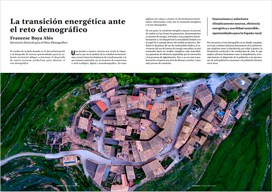 La transición energética ante el reto demográfico 