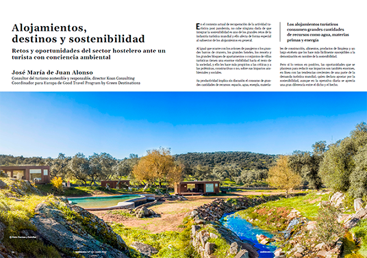 Alojamientos, destinos y sostenibilidad