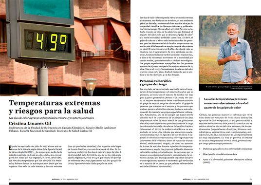 Temperaturas extremas y riesgos para la salud