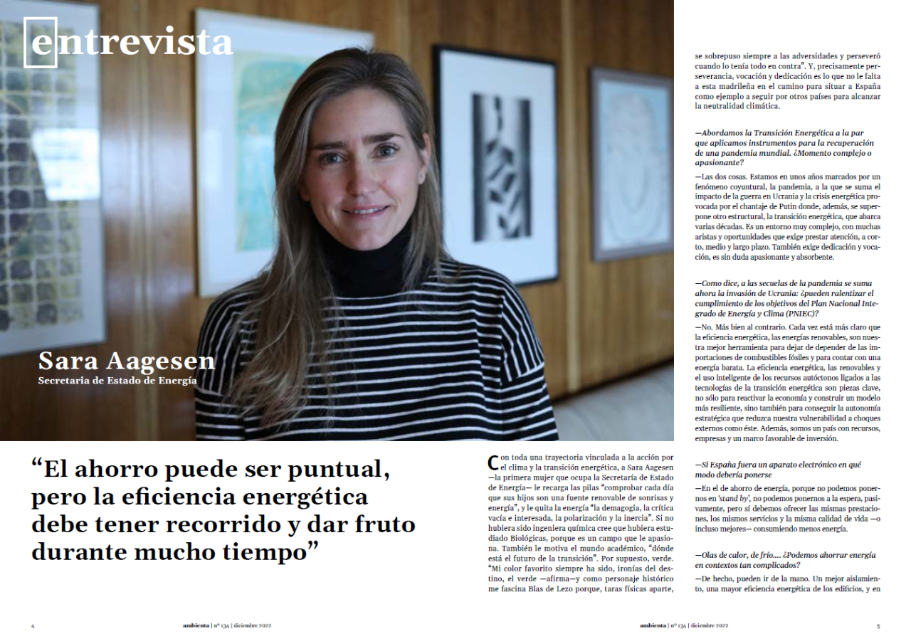 Entrevista a Sara Aagesen
