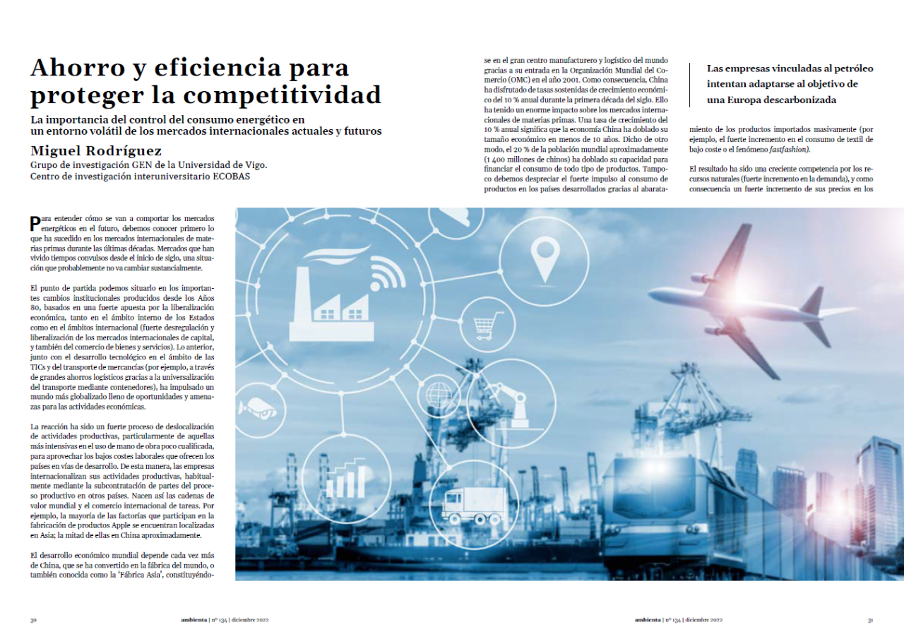 Ahorro y eficiencia para proteger la competitividad