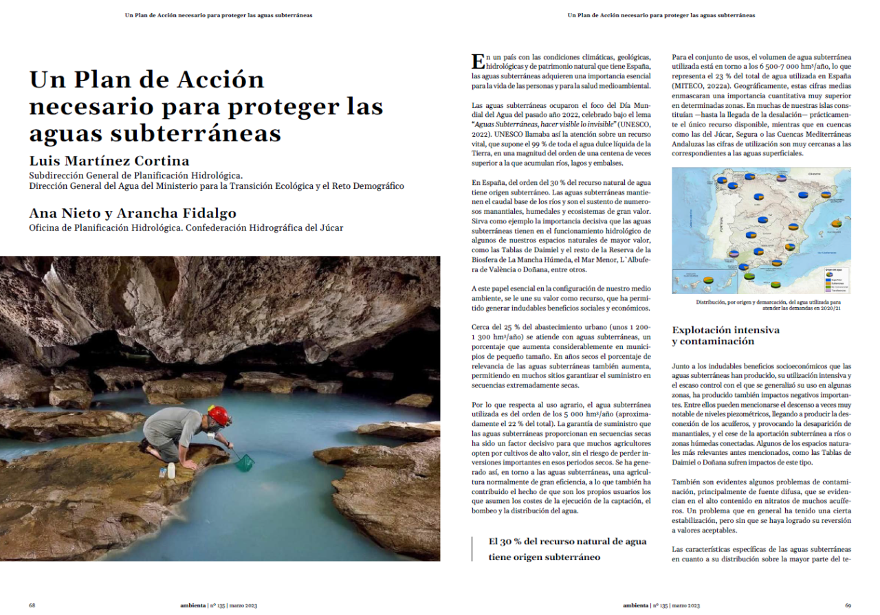 Un Plan de Acción necesario para proteger las aguas subterráneas