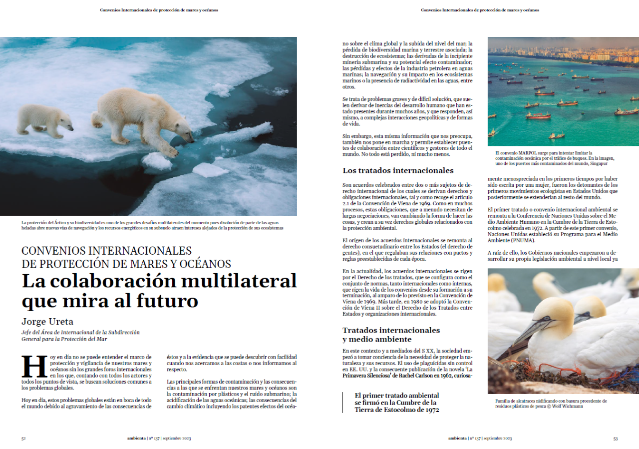 Convenios Internacionales de protección de mares y océanos