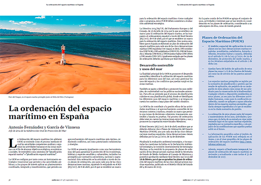 La ordenación del espacio marítimo en España Antonio Fernández y García de Vinuesa
