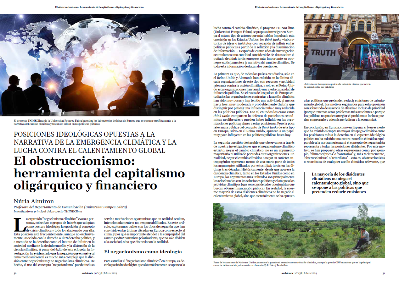 El obstruccionismo: herramienta del capitalismo oligárquico y financiero