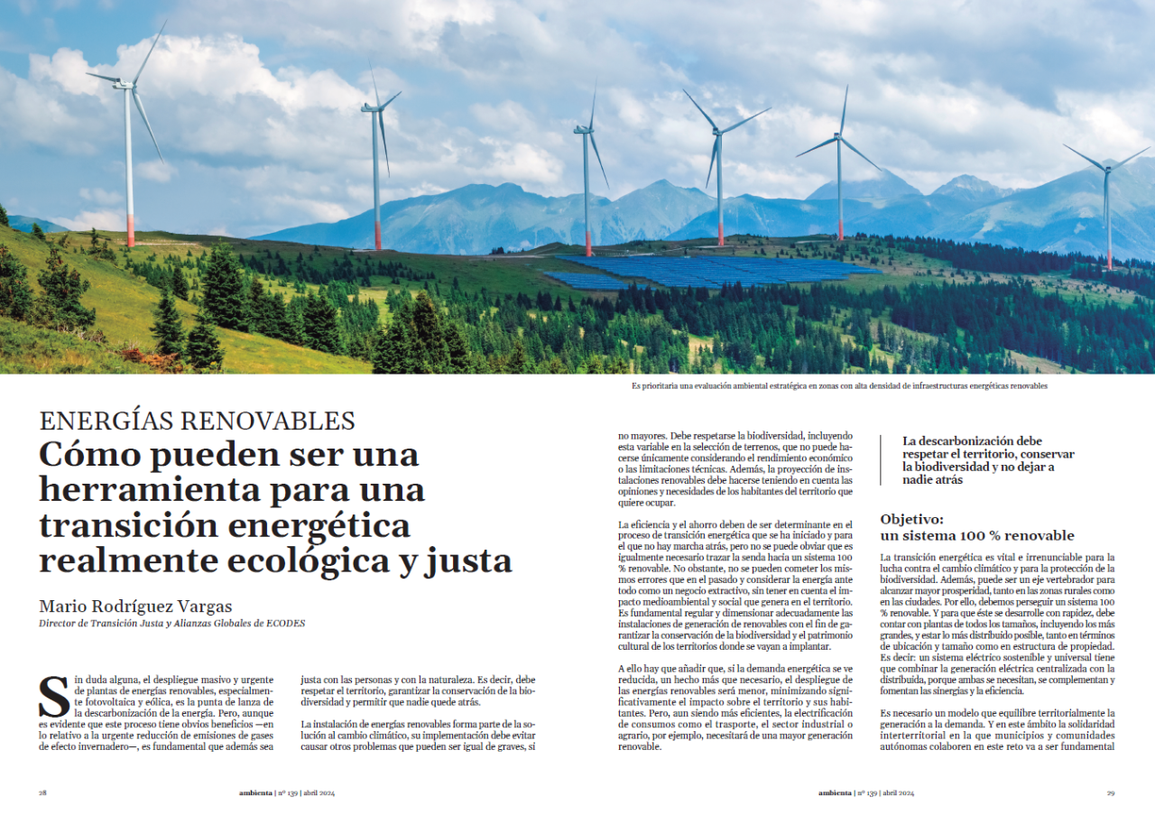 Cómo pueden ser una herramienta para una transición energética realmente ecológica y justa