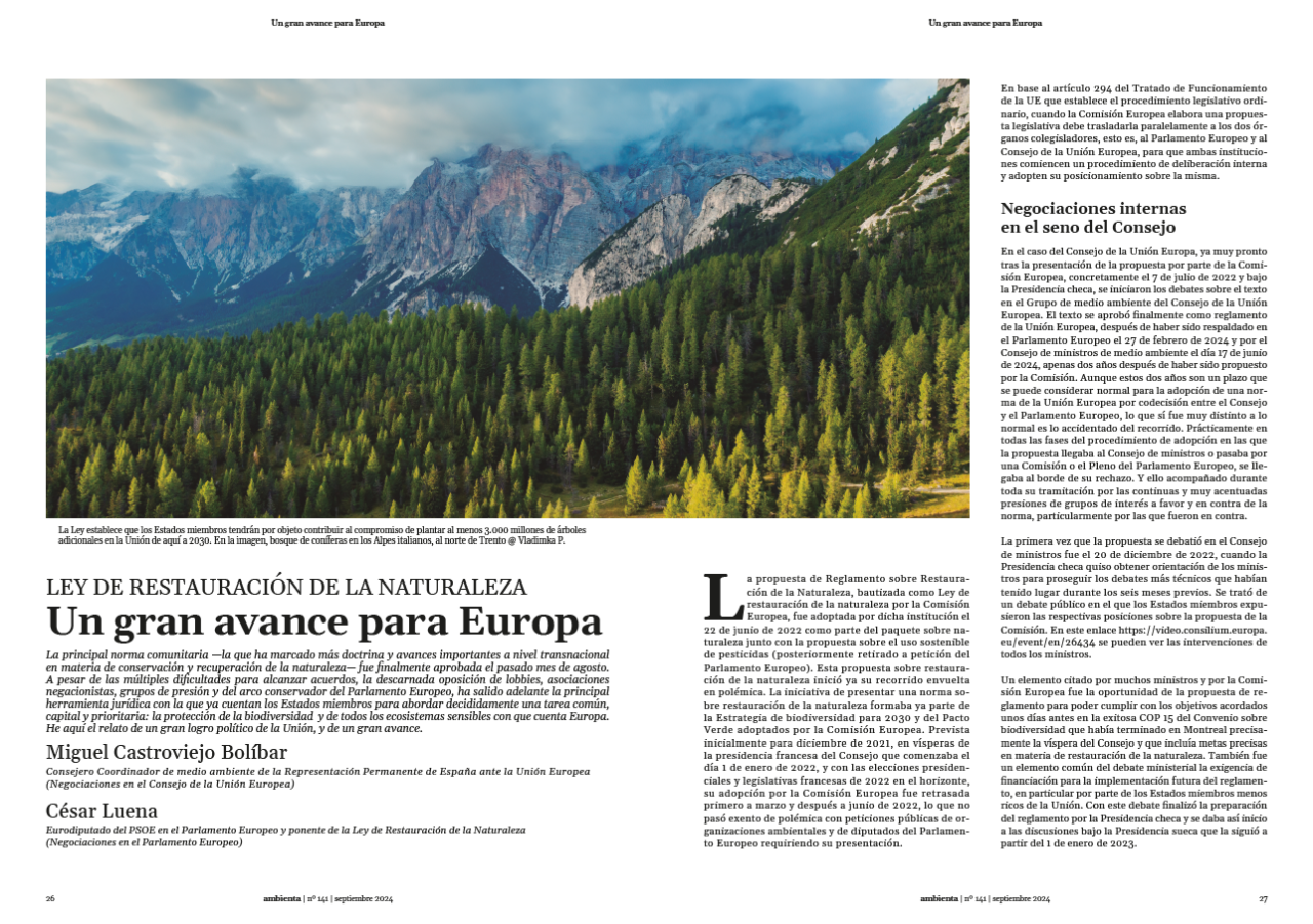 Avance para Europa