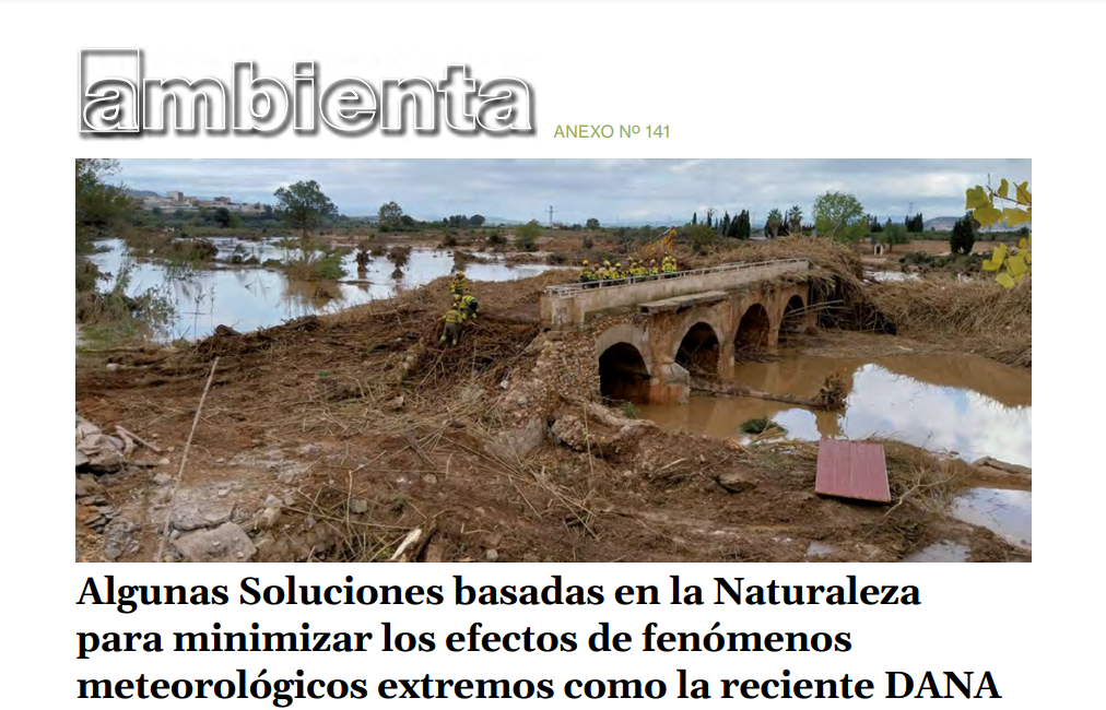Soluciones basadas en la naturaleza para minimizar los efectos de fenómenos meteorológicos extremos como la reciente DANA
