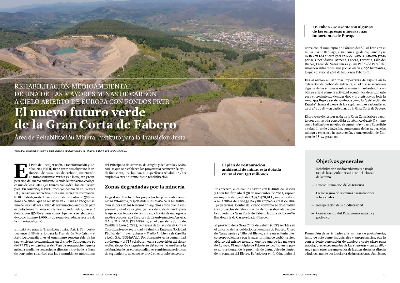 El nuevo futuro verde de la Gran Corta de Fabero