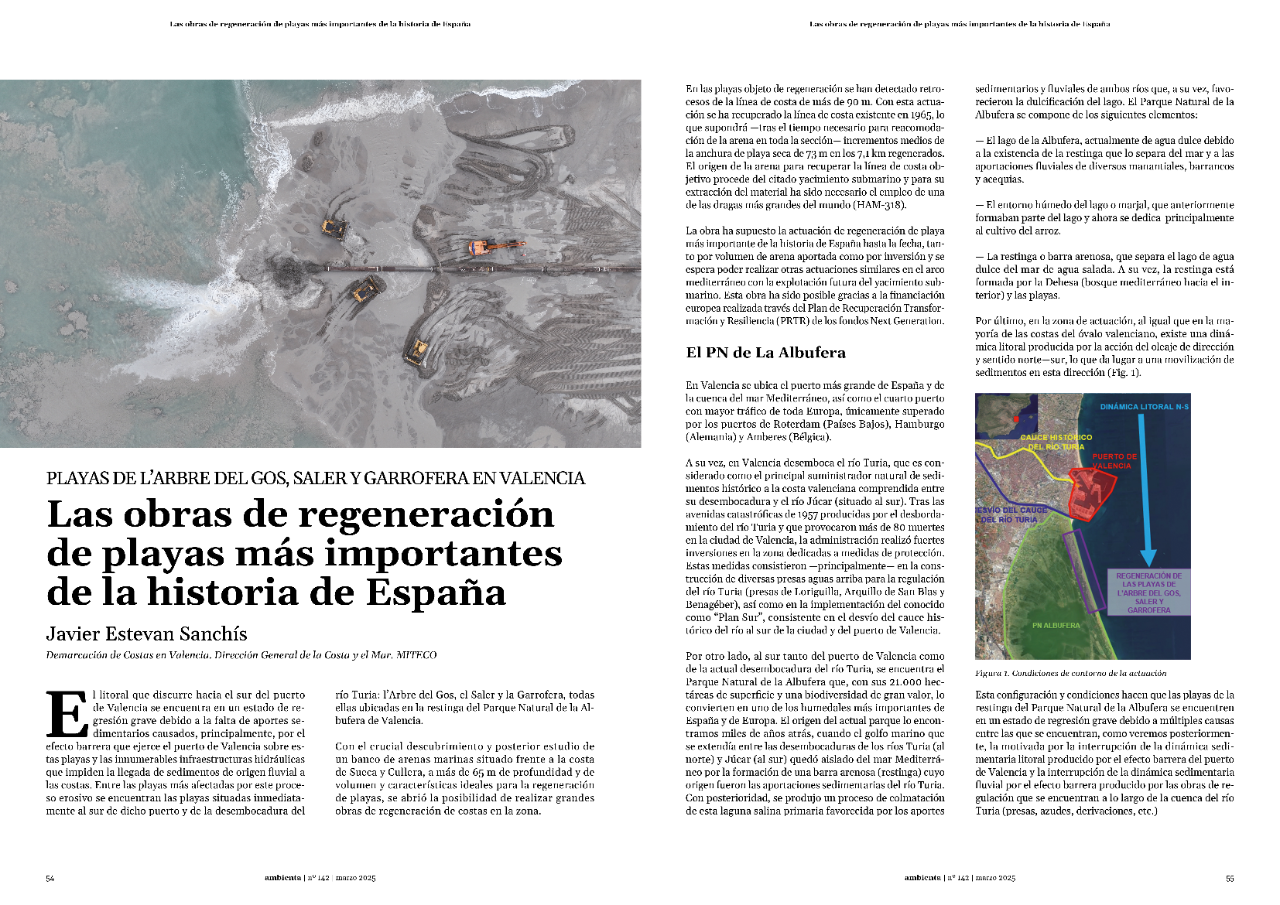 Las obras de regeneración de playas más importantes de la historia de España
