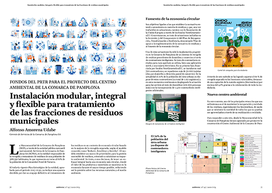 Instalación modular, integral y flexible para tratamiento de las fracciones de residuos municipales
